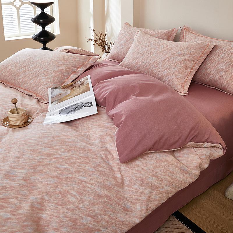 

Minimalist Cotton Flannel Bedding Set - Autumn & Winter Four-Piece 0.9m Bed Three-Piece Set [150x200cm]