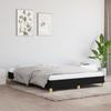Vidaxl Bed Frame Without Mattress, Black, 140X190 Cm, Upholstered