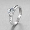 1 Carat D Color Moissanite Ring, Six-Prong Crown Design, 925 Sterling Silver, Light Luxury Jewelry