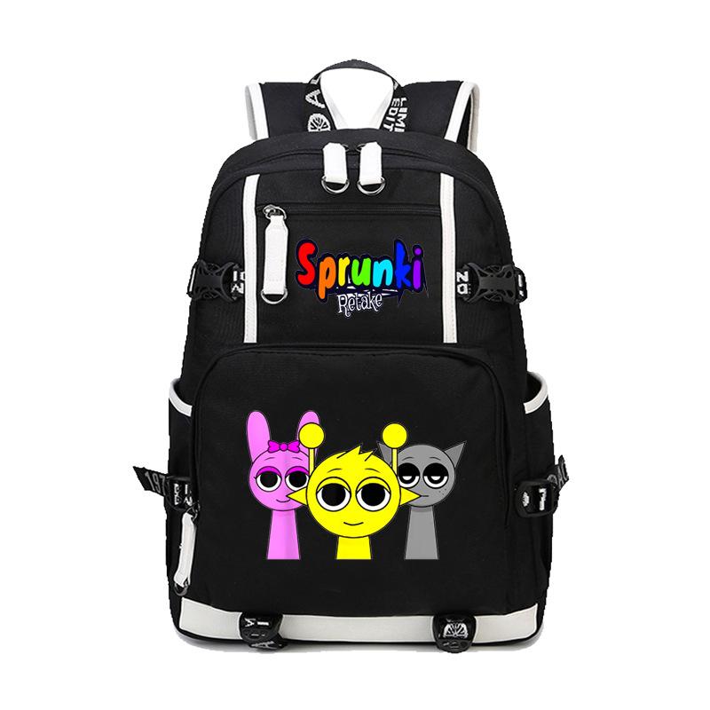 Sprunki Rhythmusbox Spiel Thema Schulrucksack Teenager Schüler Tasche Große Kapazität