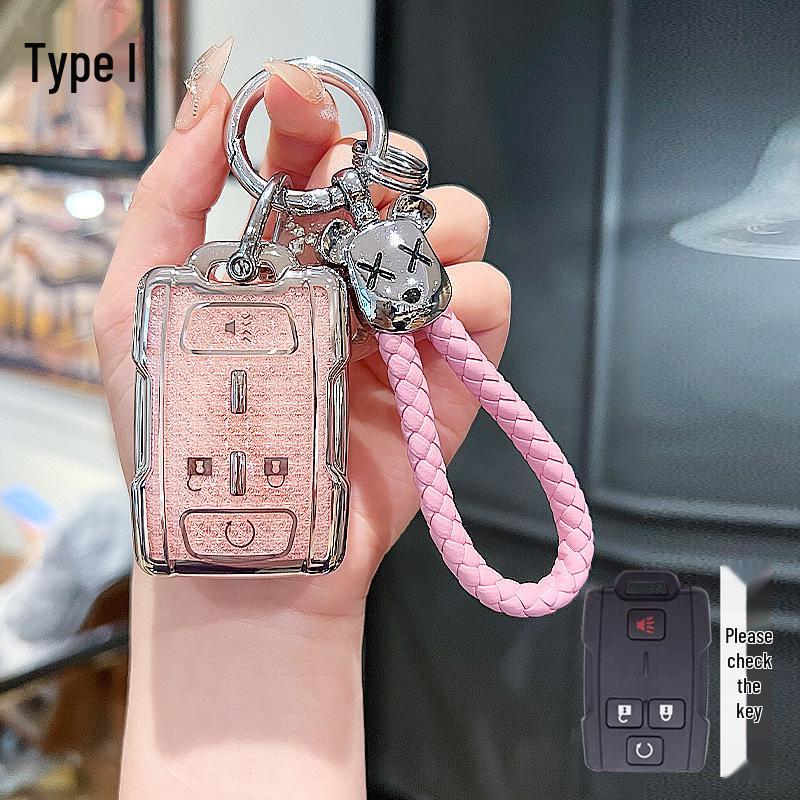 Chevrolet Suburban Saab GMC Imported Car Key Case Cover Keychain Bag