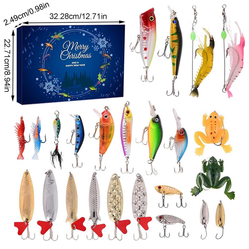 

2025 Advent Calendar Fishing Christmas Countdown 24 Days Christmas Fishing Tackle Advent Calendar Christmas Fishing Tackle As Show