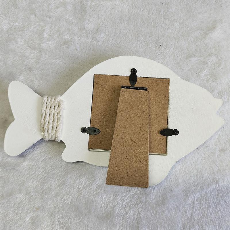 Scallop Fish shaped Starfish Photo Frame, 3-inch Wedding Photo Frame Stand, Display Platform, Home Decoration Decoration Ornament