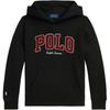 Ralph Lauren Solid Color Embroidered Pony Hooded Long Sleeve Sweatshirt Kids Black 323981622-001