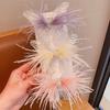 Children Korean Colorful Boutique Feather Butterfly Hair Clip Fairy Beauty Princess Girl Headdress Side Card Accessories