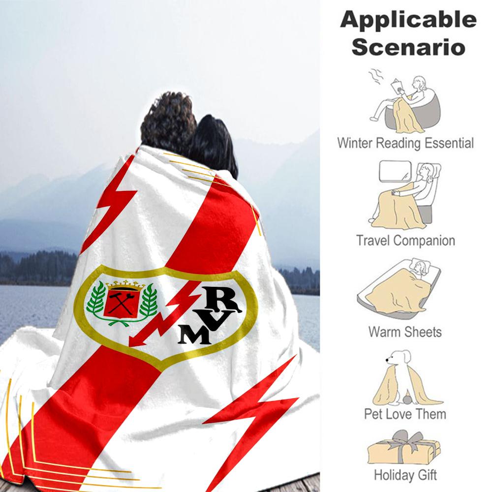 Rayo Vallecano Blanket, High quality Comfortable for All Seasons, Home Decor, Warmth and Comfort