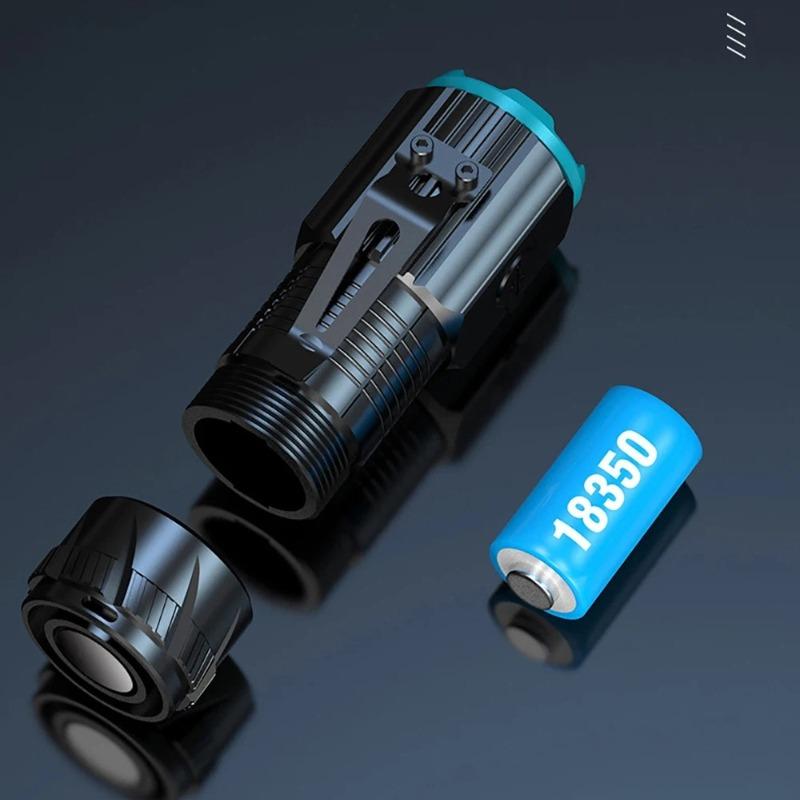 12000LM New Upgrade Flashlight with COB Side TYPE-C Rechargeable Waterproof with Magnet for Camping with 18350 battery Torch camping