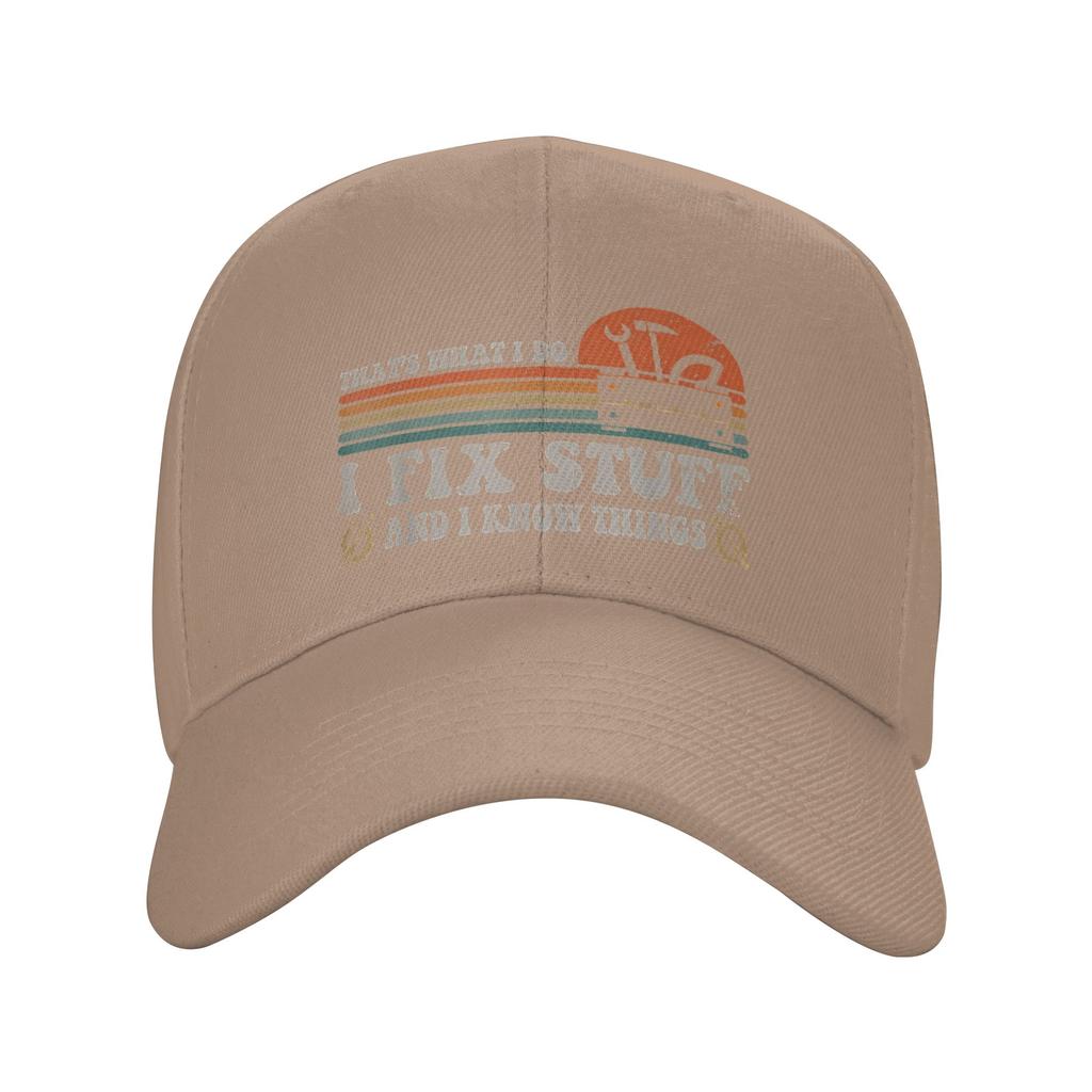 That's What I Do I Fix Stuff And I Know Things Sun Baseball Cap Spring Unisex Men Trucker Hat Hot Sale Sports Baseball Caps