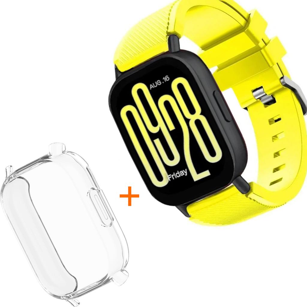 Silicone Strap With TPU Case For Xiaomi Redmi Watch 5 Active Lite Smart Watch Wrist Band And Case For Redmi Watch 5 Active Lite