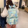 Cartoon Print Backpack Middle School Student Schoolbag Large Capacity Backpack