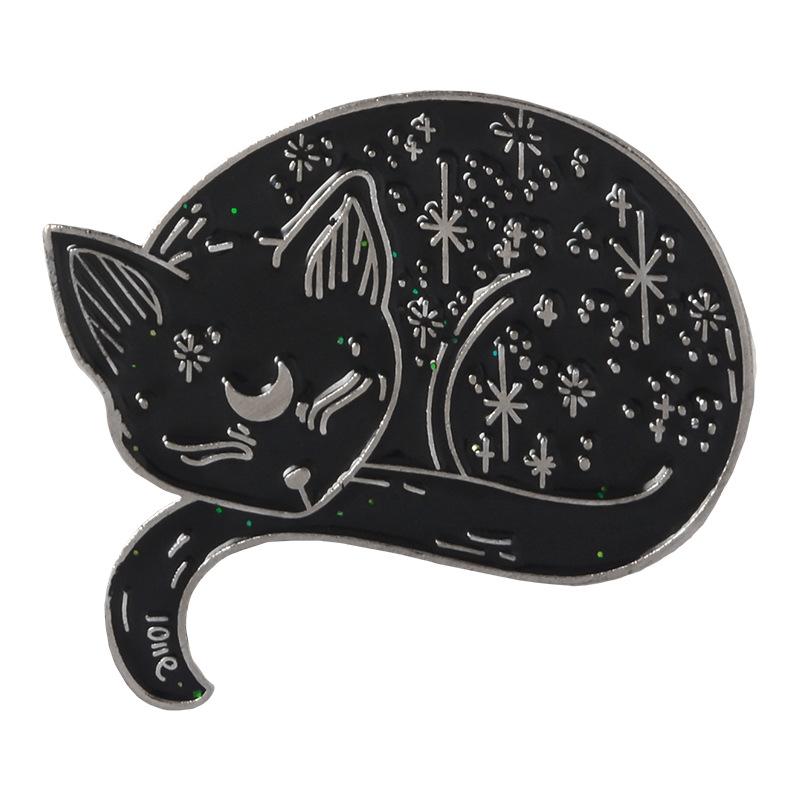 

Brooch Adorable Cat Playful Sleeping Cat Style Eyecatching Alloy Decoration For All XZ1823