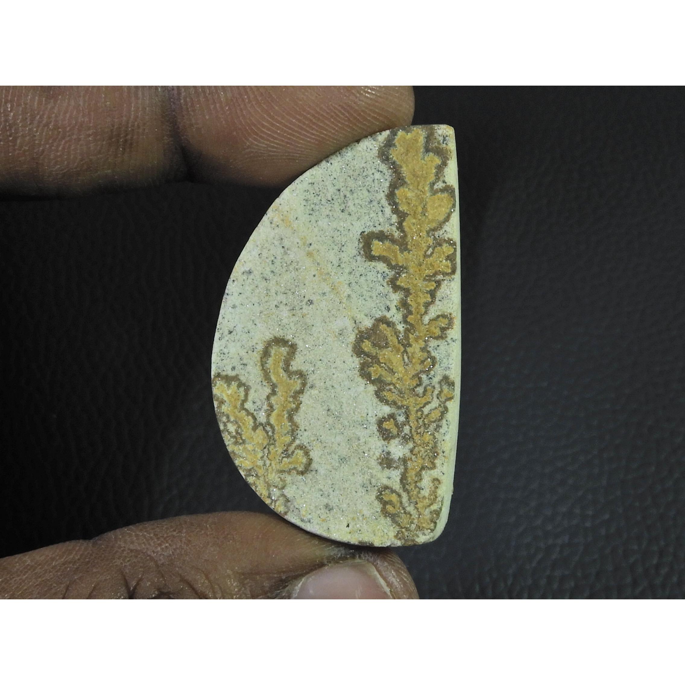 64Cts.Natural Psilomelane Germane Dendrite Fancy Cabochon Loose Gemstone B-285