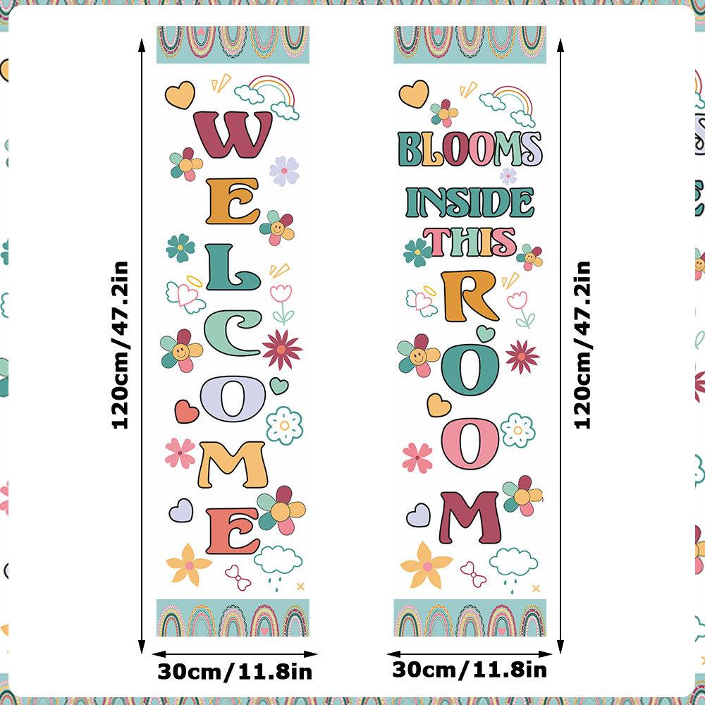 Back to School Banner Welcome Banner Classroom Party for Kindergarten Pre-school Primary High School Classroom Decorations
