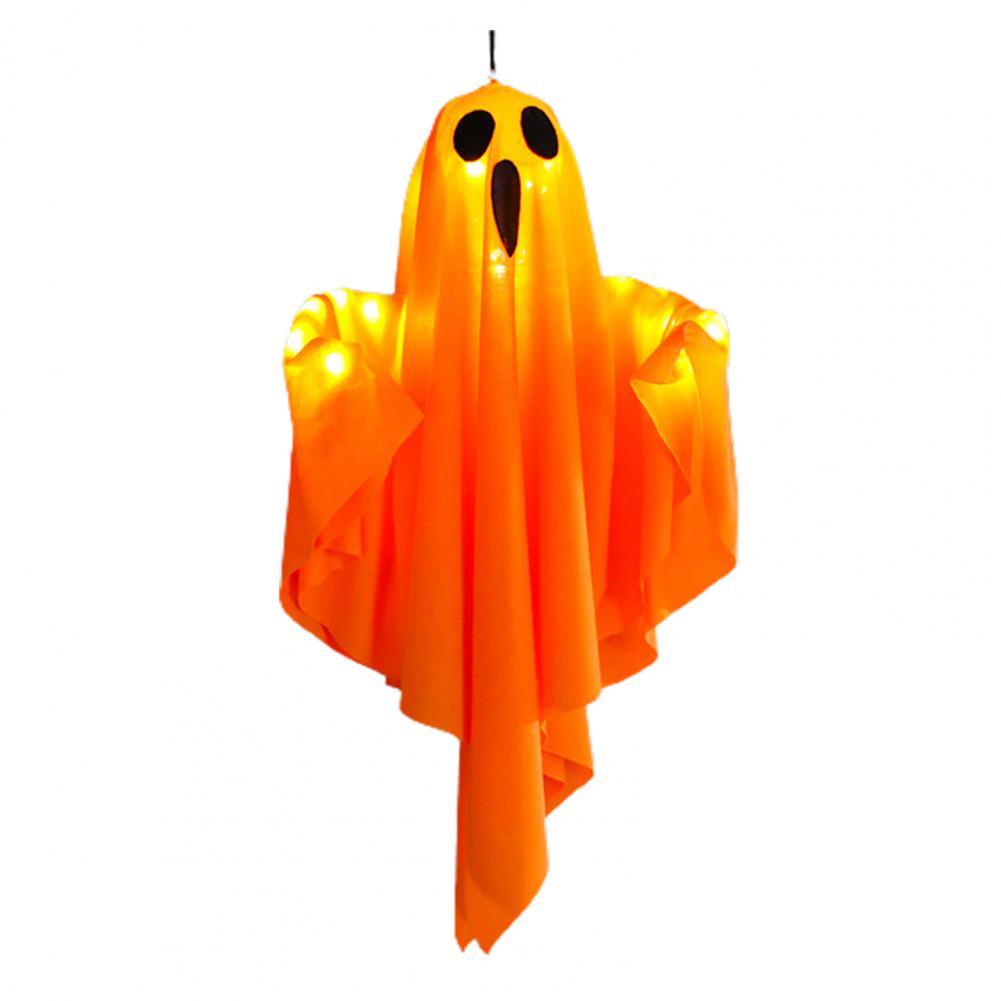 Halloween Light Up Hanging Ghost Decoration Spooky LED Ghost Light for Indoor Front Porch Yard Bedroom Decor