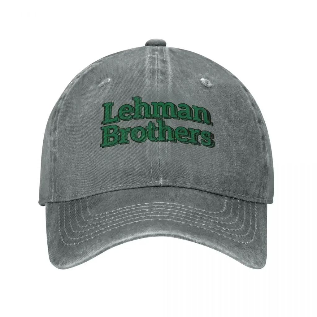 Classic Lehman Brothers Wall Street Baseball Cap Unisex Style Distressed Washed Snapback Cap Outdoor Running Golf Caps Hat