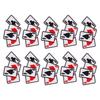 20Pcs Iron On Patch Embroidered Playing Card Patch Applique for Clothes Dress Hat DIY Accessories