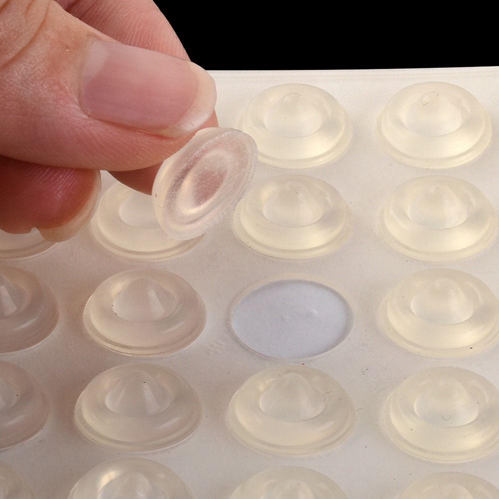 50Pcs/Sheet Self Adhesive Silicone Anti-collision Particle Rubber Wall Cushion Stickers