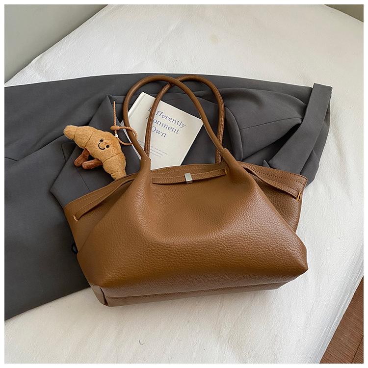 Francouzská retro taška pod paži, Módní a vysoce kvalitní ruční taška přes rameno, Taška na dojíždění s vzorem liči