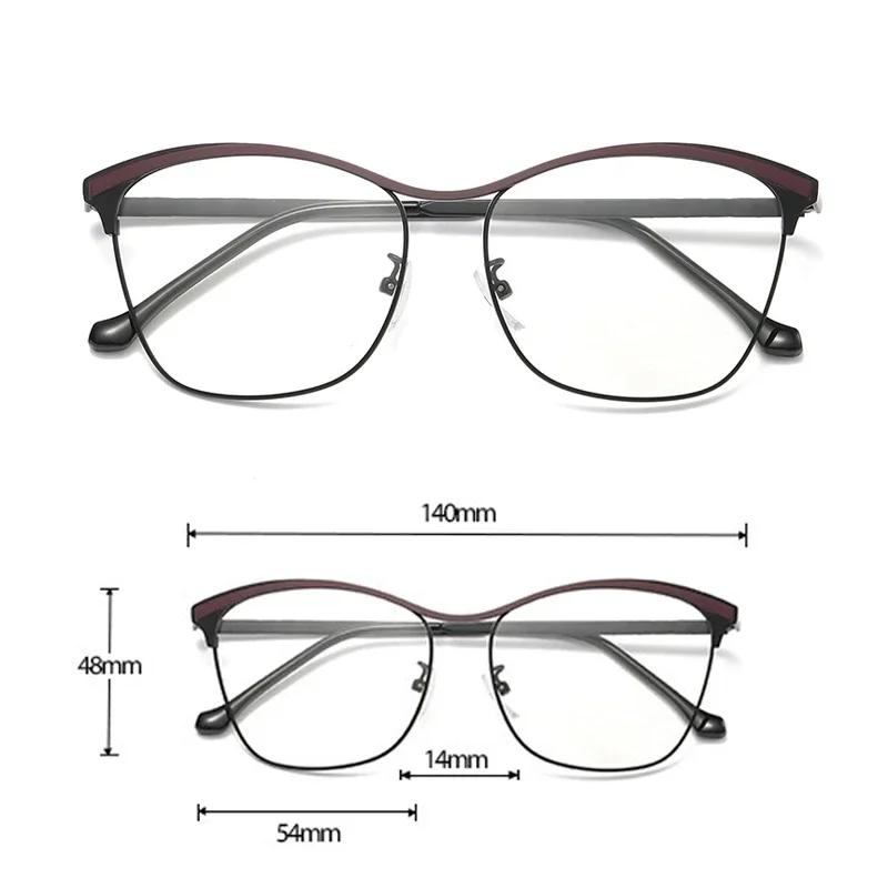 Women Cat Eye Brand Design Pochromic Sunglasses Retro Optical Spectacle Eyeglasses Vintage Anti Blue Light Computer Glasses