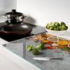 Glass Kitchen Serving Board with Graphic Spice Mix 80x52 cm