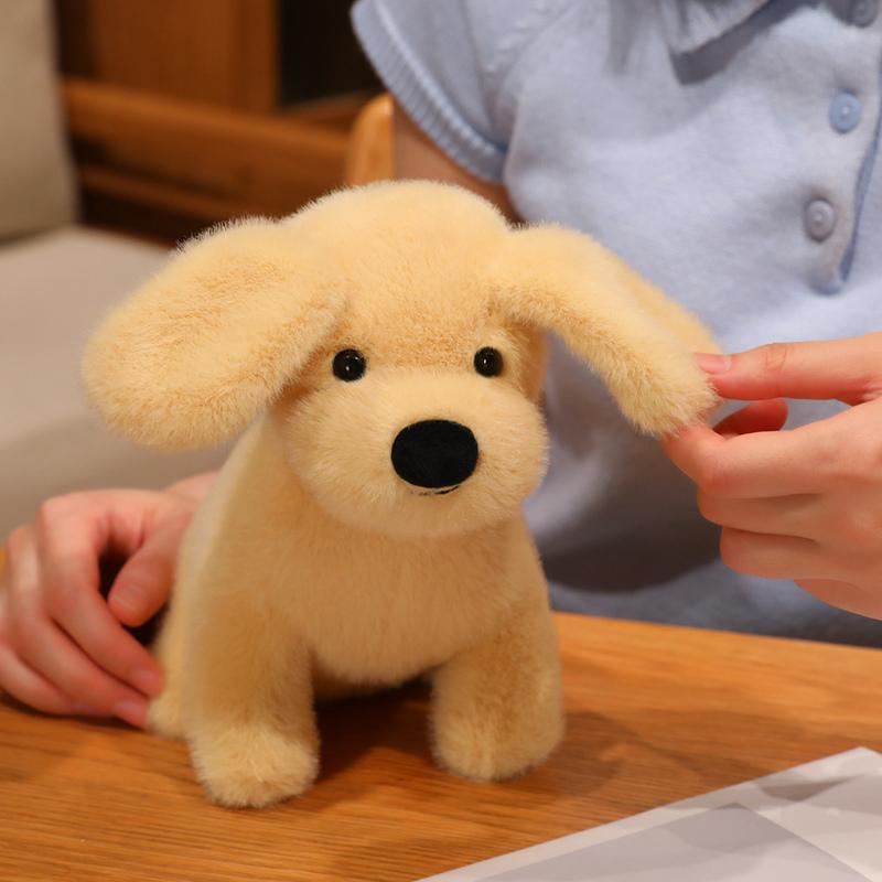 Cartoon Cute Dog Plush Toy Stuffed Animal Small Golden Retriever Doll Kawaii Home Decor Bag Desk Ornament Gift For Girls