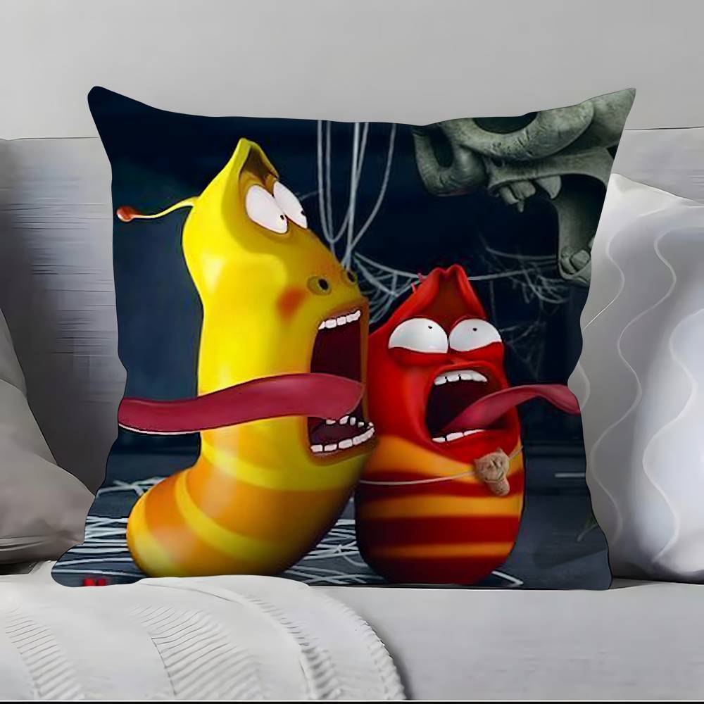 L-Larva Funny Pillow Case  Ultra Soft Skin Friendly Fabric Cloud Like Comfort & Concealed Zipper