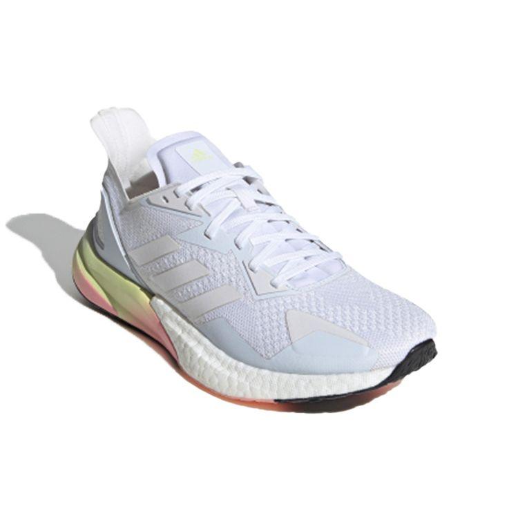 Adidas X9000L3 Comfortable Fashionable Fabric Shock Absorbing Non-Slip Breathable Low-Top Casual Running Shoes Women Sneaker White Pink Yellow FY2349