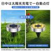Outdoor Solar IP68 Recessed Garden Automatic Light Solar Panel High Brightness Easy Disaster Security Warm White of Stylish Lights, Waterproof,