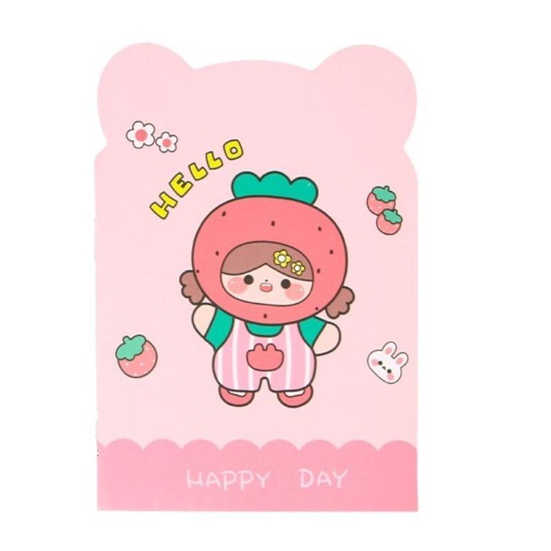25Pcs Kawaii Mini Notebook Mixed Cute Pocket Notebook Journals Diary Planning Memo Notepad Fun Cartoon Stationery Gift