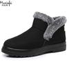 Winter New Women's Large Cotton Boots with Thick Velvet Outdoor Leisure Snow Boots Mid Top Cotton Shoes 36-43