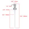 1pc Metal Head Bathroom Liquid Soap Dispenser Toilet Hand Replacement Lotion Shampoo Replacement Pump with Tube for Bathroom