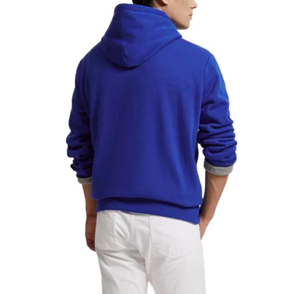 Polo Ralph Lauren SS24 Large Logo Letter Print Hooded Long Sleeve Sweatshirt Unisex Sweatshirt Blue MNPOKNI16821963-401