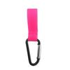 Metal Carabiner Stroller Hook with Nylon Velcro for Mummy Bags