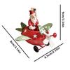 Retro Iron Christmas Pendant Antique Style Santa Claus Airplane Christmas Tree Hanging Decoration Ornaments Party Decor