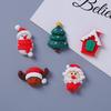 DIY Christmas Tree Santa Claus Resin Ornaments: Hair Clip, Phone Case, Bottle, Shoes, Clothing Stickers