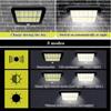 LED Outdoor Solar Powered Human Body Induction Lamp Split Type Courtyard Lamp Solar Charging Courtyard Garage Porch Lighting