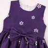 Children's Christmas Dress Cartoon Print Bow Dress Christmas Performance Sparkling Kids Birthday Dress Elegant Soft Party Dress Ball Gown for Girls