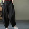 Cross-Border Summer Slimming Lantern Capri Pants - Women's Casual Elastic Waist Cropped Trousers