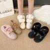 Women's fashion lightweight winter warm snow boots plush lining non-slip wear casual outdoor sports furry mouth cotton boots
