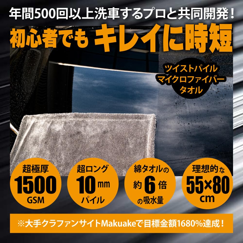 on George Setagaya SURPRESS SKIPS Pro Gen2 Car Wash Microfiber Super Absorbent Cleaning 55cm x 2025 Model [Featured Tokoro's Base] Towel, Cloth,