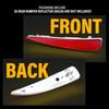 2PCS Left Right Rear Bumper Red Reflector For 2012-2014 Toyota Yaris 52164-52100