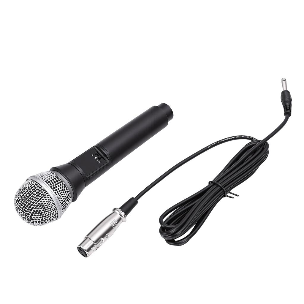 Bluetooth Microphone Handheld Dynamic Wired Mic for Home Outdoor Karaoke Singing Recording