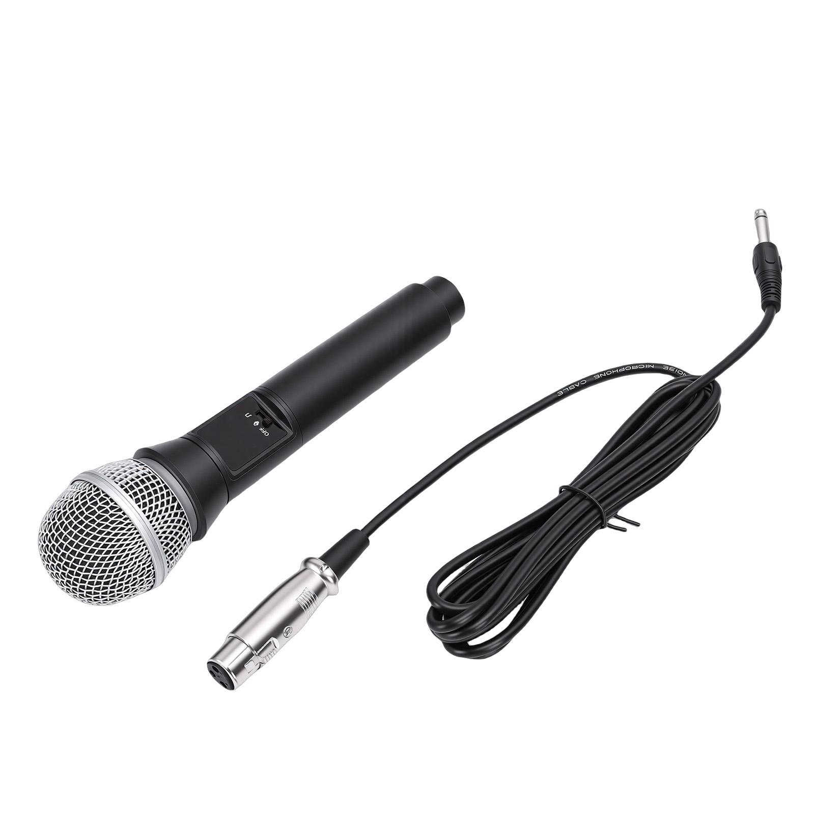 

Bluetooth Microphone Handheld Dynamic Wired Mic for Home Outdoor Karaoke Singing Recording