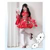 Japanese Yukata Robes Kawaii Girls Floral Printed Haori Suit Lovely Lolita Dress Women Maid Cosplay Costume Halloween