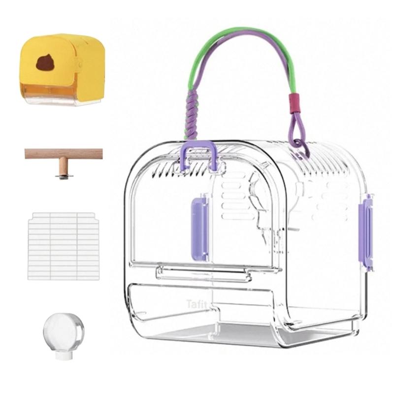Outdoor Cats Backpacks Public Transport Pet Bag Large Detachable Cats Carriers for Transporting Parakeets and Finches