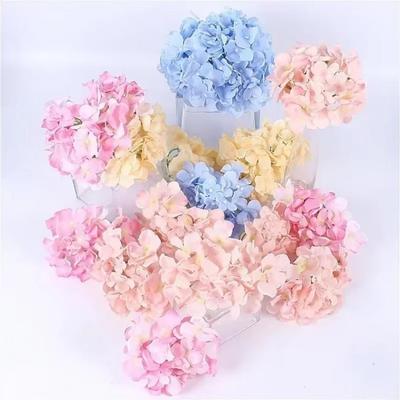 1 Pcs DIY Artificial Flower Decoration Vase Flowers Colorful Decorative Flower Wedding Party Luxury Artificial Hydrangea Silk