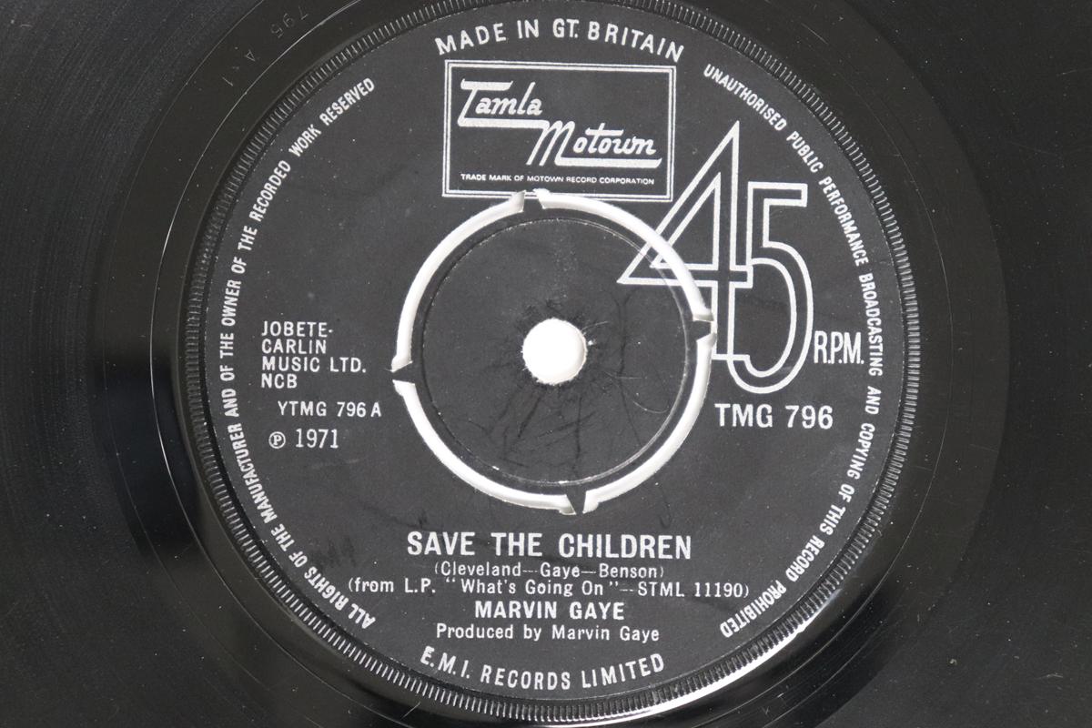 

7-дюймовая пластинка MARVIN GAYE - Save The Children TMG796 TAMLA MOTOWN 1971 UK Соул/Фанк Б/У