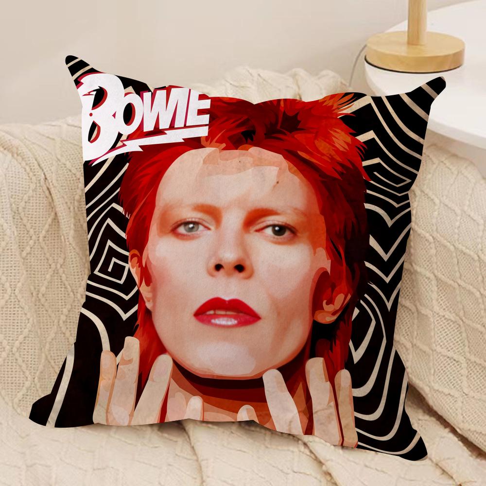 Singer DDavid BBowie Cushion Cover Soft Plush Fabric DoubleSided Printed Cushion Covers for All Seasons Home Decor