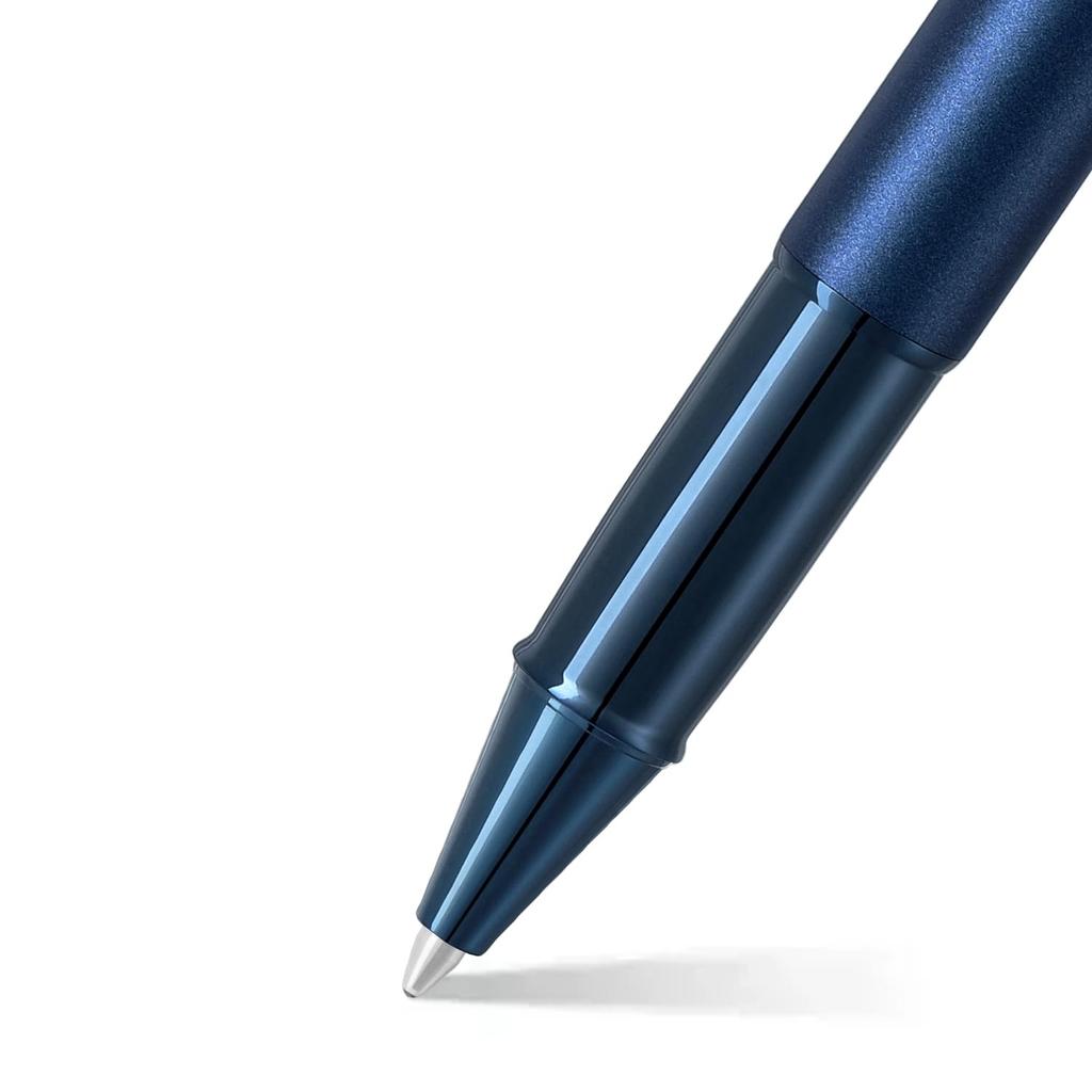 Sheaffer SF100 Ballpoint Satin Blue Lacquer SFE2937151 Oil-Based Pen, Finish,