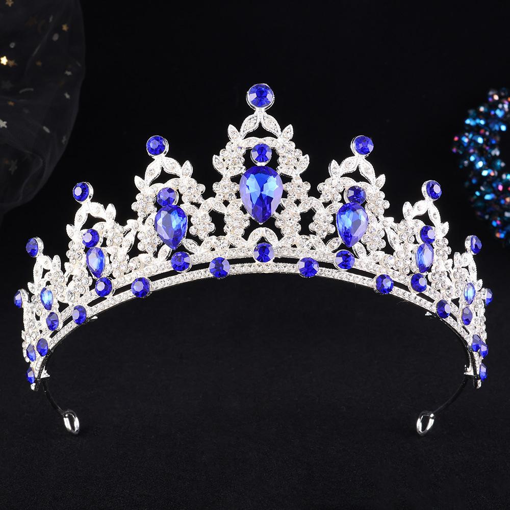 DIEZI 21 Colors Luxury Elegant Crystal Crown Hair Accessories Tiara For Women Party Rhinestone Bridal Crown New Hair Jewelry